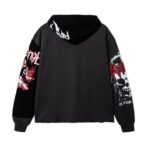 ABERRATED RECONSTRUCTED ZIP BLACK