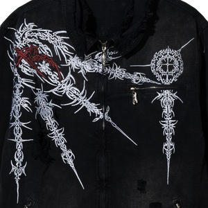SIGIL WORK JACKET THRASHED BLACK