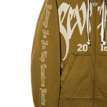 Load image into Gallery viewer, ARCH LOGO FUR ZIP TAN/KHAKI
