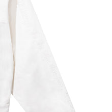 Load image into Gallery viewer, WHITE EMBROIDERED LOGO DENIM JACKET
