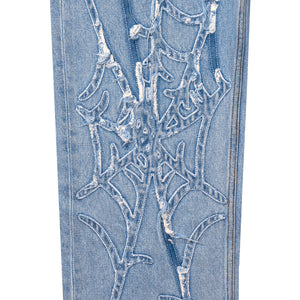 SPIDER WEB DENIM PANT INDIGO
