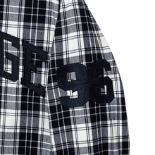 Load image into Gallery viewer, VALKYRIE EMBROIDERED FLANNEL NAVY
