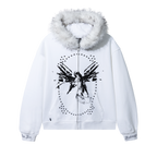 FALLEN ANGEL FUR ZIP WHITE