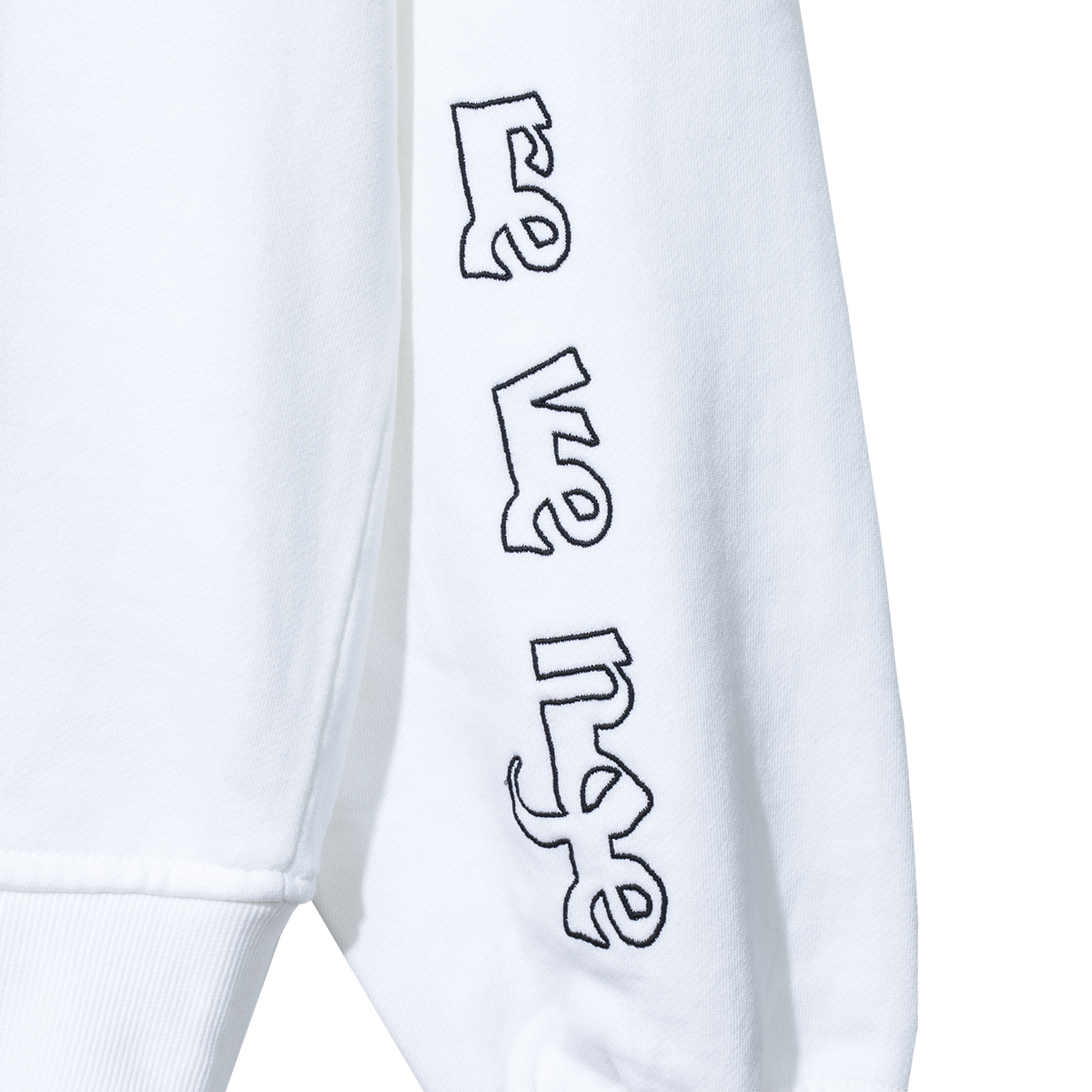 MANIFEST EMBROIDERED FUR ZIP WHITE