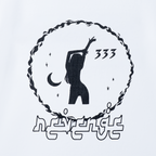 THE MOON, BABY TEE WHITE