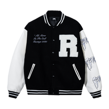 Load image into Gallery viewer, LEGACY VARSITY JACKET BLACK/WHITE
