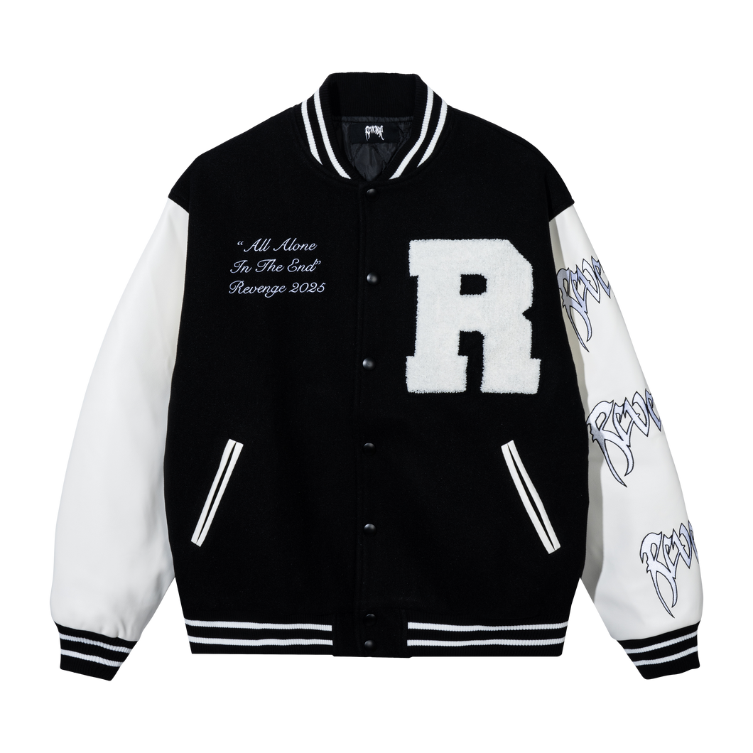 LEGACY VARSITY JACKET BLACK/WHITE
