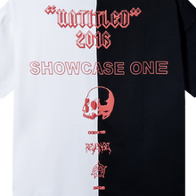 Load image into Gallery viewer, BLACK &amp; WHITE FLAG SPLIT TEE

