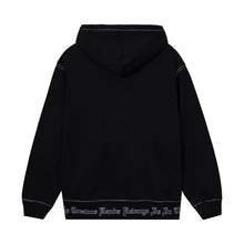 Load image into Gallery viewer, BLACK/RED CONTRAST STITCH ZIP
