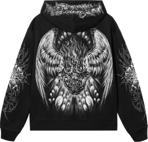 SERAPH HOODIE BLACK/LIGHT GREY
