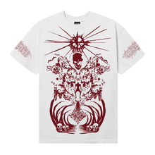 Load image into Gallery viewer, SHRINE TEE WHITE/MAROON
