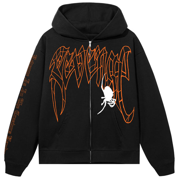 SPIDER ARCH ZIP BLACK/ORANGE