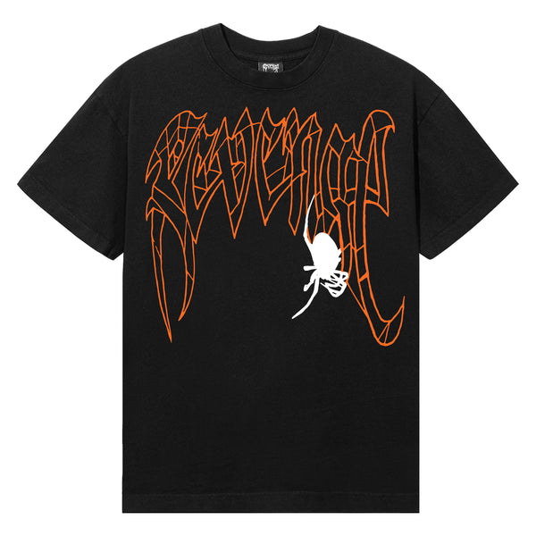 SPIDER ARCH TEE BLACK/ORANGE