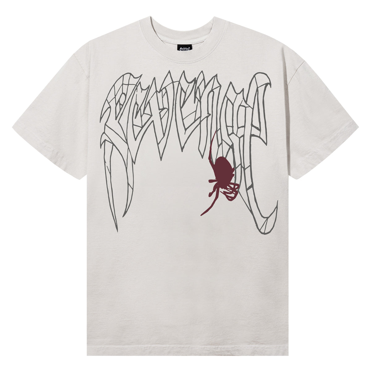 SPIDER ARCH TEE CEMENT/RED