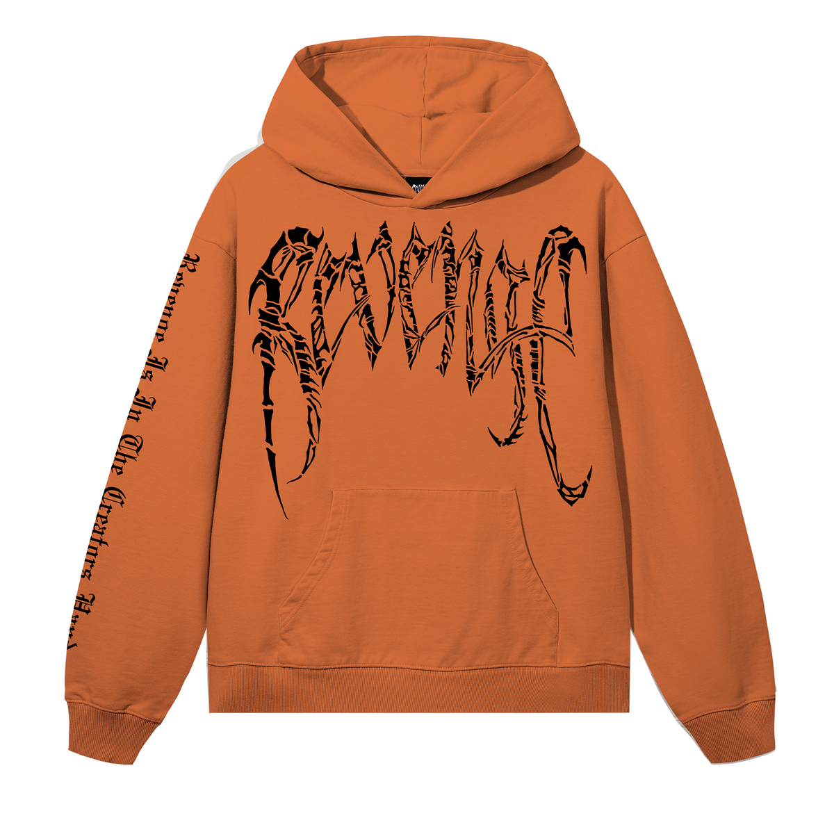 SPINAL ARCH LOGO HOODIE ORANGE/BLACK