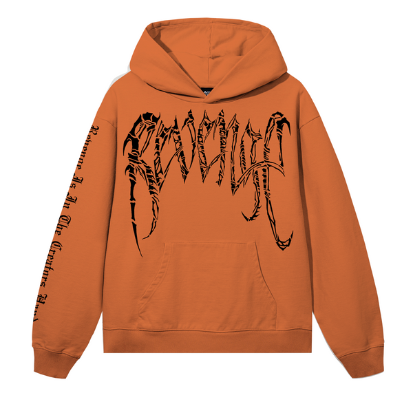 SPINAL ARCH LOGO HOODIE ORANGE/BLACK