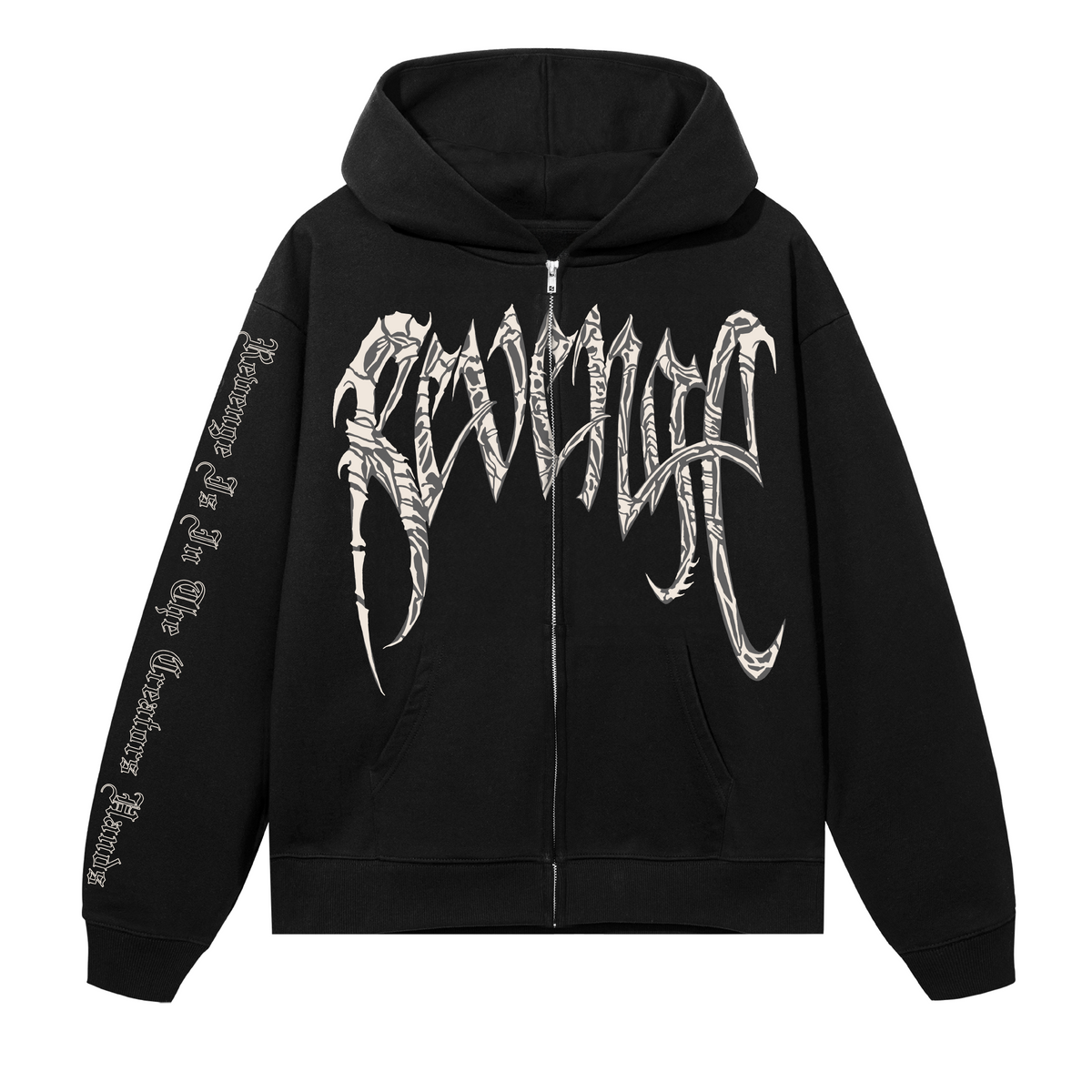 SPINAL ARCH LOGO ZIP BLACK