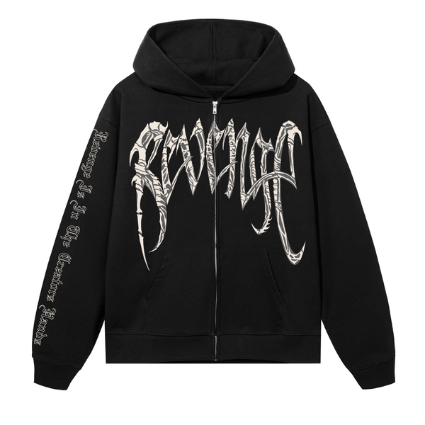 SPINAL ARCH LOGO ZIP BLACK