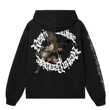 Load image into Gallery viewer, ST.MICHAEL HOODIE BLACK/WHITE
