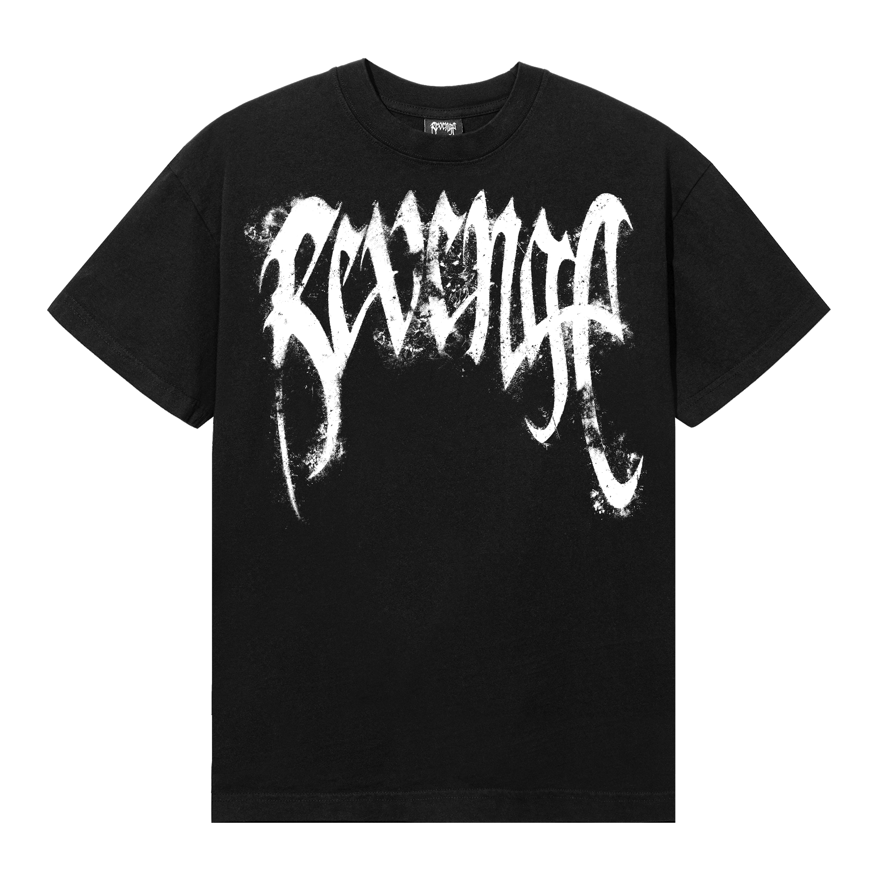SAINT MICHAEL 　BJ_SS TEE / REVENGE ST. MICHAEL TEE BLACK/WHITE – Revenge Official