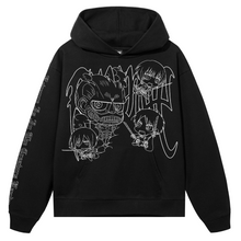 Load image into Gallery viewer, TITAN ARCH LOGO HOODIE BLACK/WHITE

