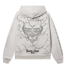 Load image into Gallery viewer, TITAN ARCH LOGO HOODIE CEMENT/BLACK
