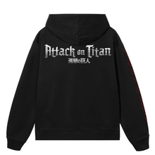 Load image into Gallery viewer, TRIO LIGHTNING HOODIE BLACK/RED
