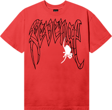 Load image into Gallery viewer, SPIDER ARCH TEE BRIGHT ORANGE/WHITE
