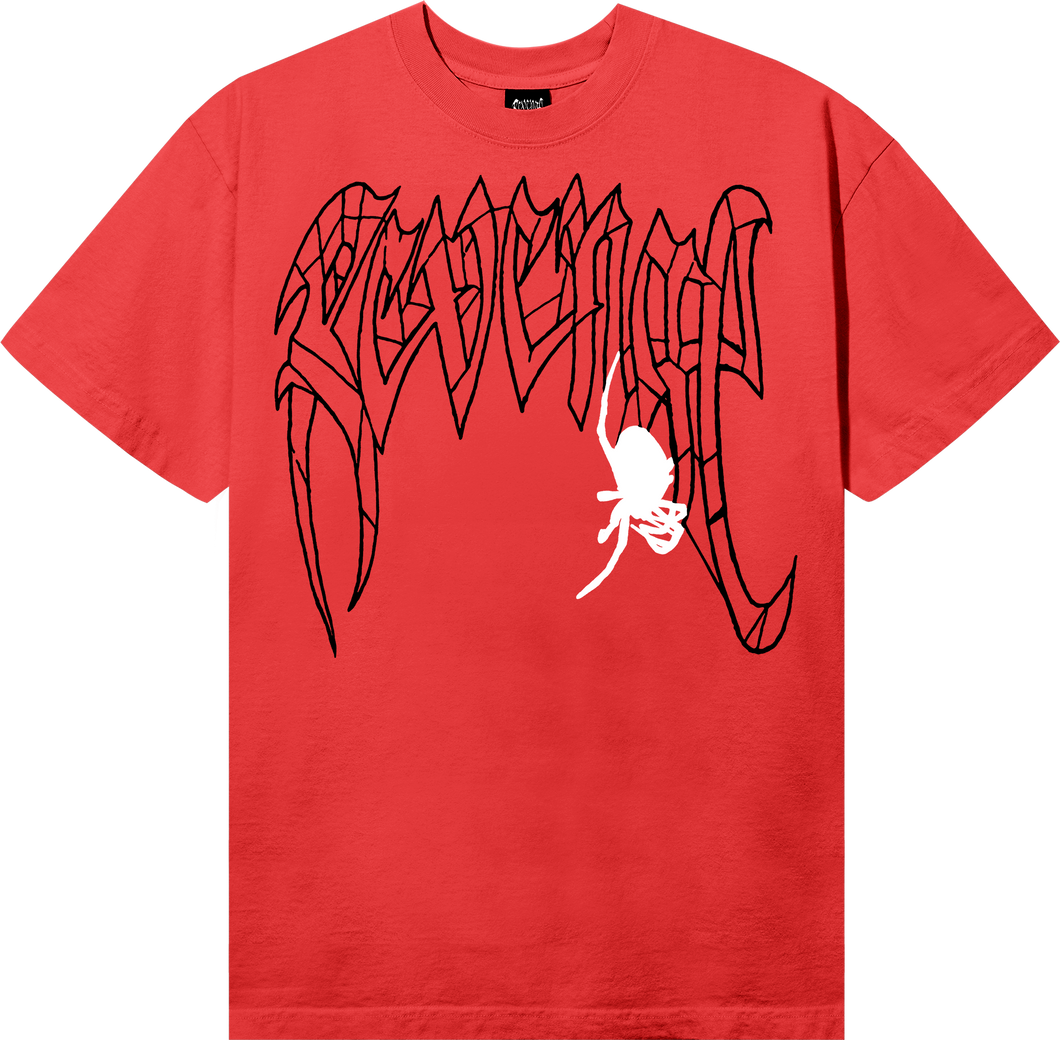 SPIDER ARCH TEE BRIGHT ORANGE/WHITE