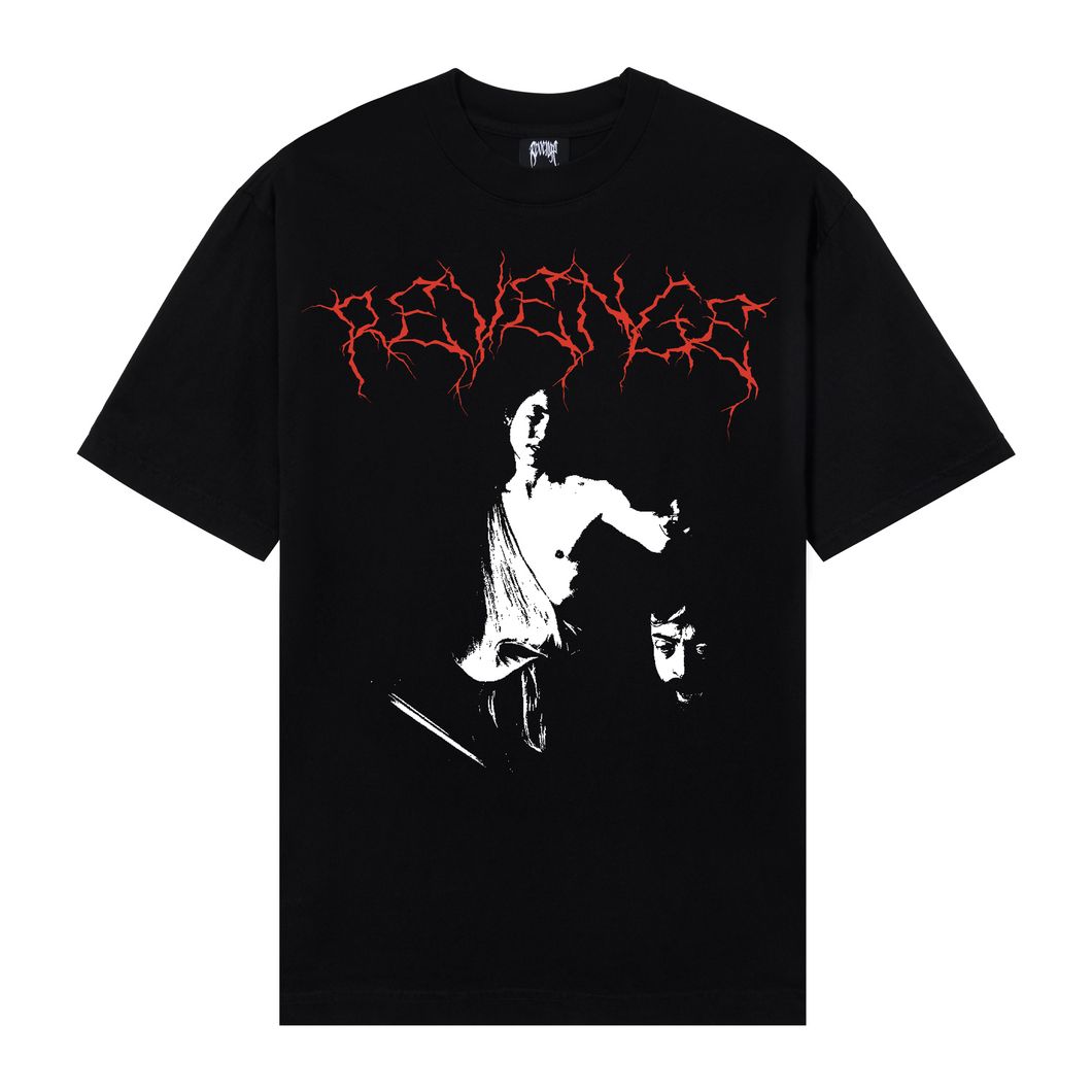 NINE MONTHS TEE BLACK/RED