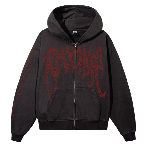 ETERNAL ZIP WASHED BLACK/RED