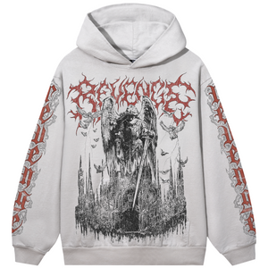 ALL SEEING ANGEL HOODIE CEMENT